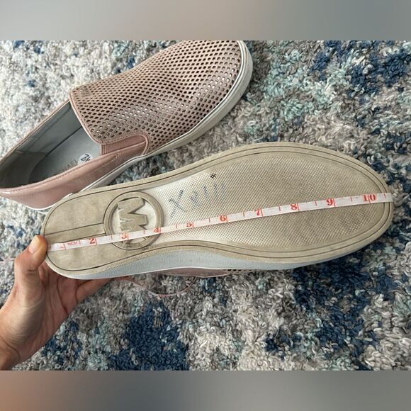 Michael Kors Rubber Outsole Pink Leather Slip On - Picture 5 of 11